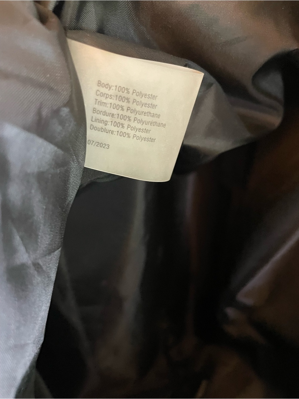 Victoria's Secret Cream Sherpa Tote with Logo Straps - Picture 5 of 7